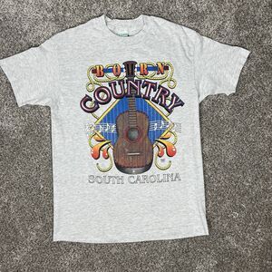 Vintage Single Stitch South Carolina Country Big Graphic Shirt Tee Size Medium